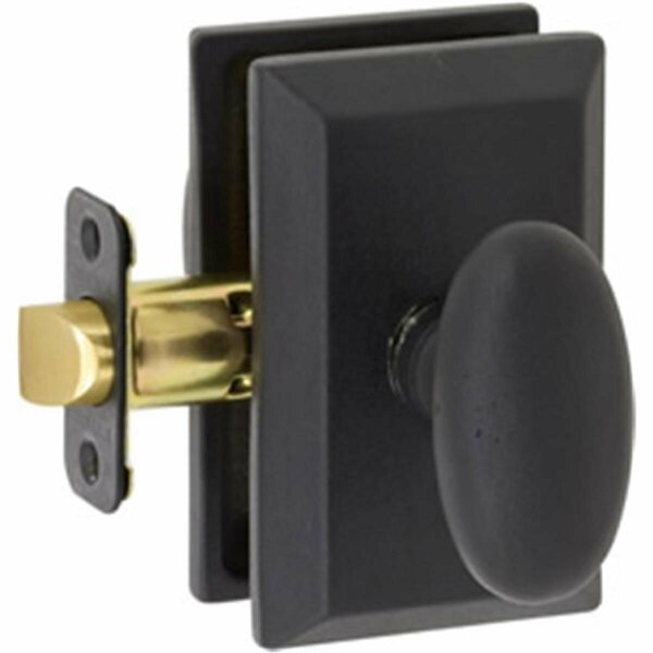 Delaney Designer Rosa Series Privacy Door Knob Set With Square Backplate 682409S